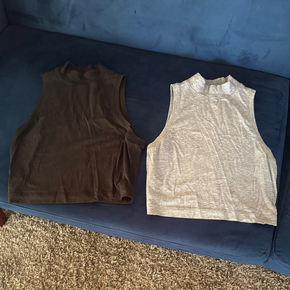 Lululemon high neck cropped tanks
